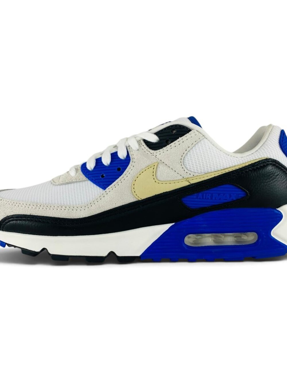 Nike Air Max 90 Premium Khaki White Racer Blue Men's Shoes Sneakers HF3449-100